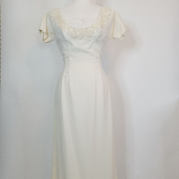 Vintage Young Modes Beaded Sheath Dress and Coat - Picture 7 of 15